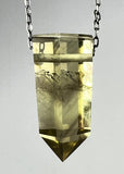 Citrine Quartz Crystal Necklace