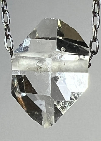 Herkimer Diamond Quartz Crystal Necklace