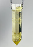 Citrine Quartz Crystal Necklace