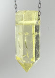 Citrine Quartz Crystal Necklace