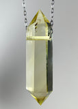 Citrine Quartz Crystal Necklace