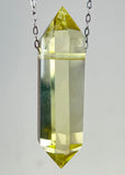 Citrine Quartz Crystal Necklace