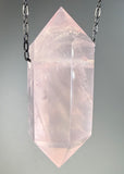 Rose Quartz Crystal Necklace