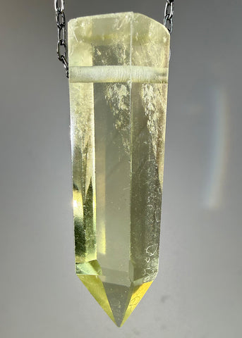 Citrine Quartz Crystal Necklace