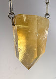 Citrine Quartz  Crystal Necklace