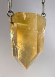 Citrine Quartz  Crystal Necklace