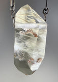 Quartz Crystal With Amphibole Inclusions Necklace