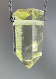 Citrine Quartz Crystal Necklace