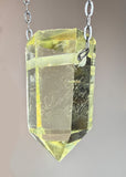 Citrine Quartz Crystal Necklace