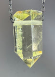Citrine Quartz Crystal Necklace
