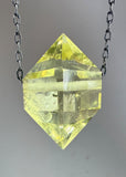 Citrine Quartz Crystal Necklace