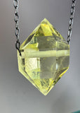 Citrine Quartz Crystal Necklace