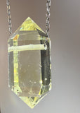 Citrine Quartz Crystal Necklace