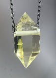 Citrine Quartz Crystal Necklace