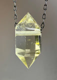 Citrine Quartz Crystal Necklace