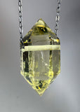 Citrine Quartz Crystal Necklace