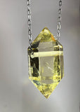 Citrine Quartz Crystal Necklace