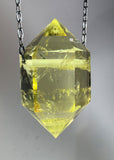 Citrine Quartz Crystal Necklace