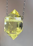 Citrine Quartz Crystal Necklace