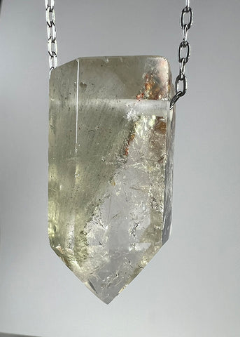 Quartz Crystal with Chlorite Inclusions Necklace