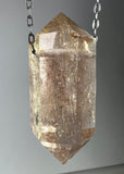 Gold Rutile Quartz Crystal Necklace