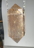 Gold Rutile Quartz Crystal Necklace