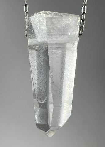 Quartz Crystal with Chlorite Inclusions Necklace