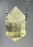 Citrine Quartz Crystal Necklace