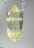 Citrine Quartz Crystal Necklace