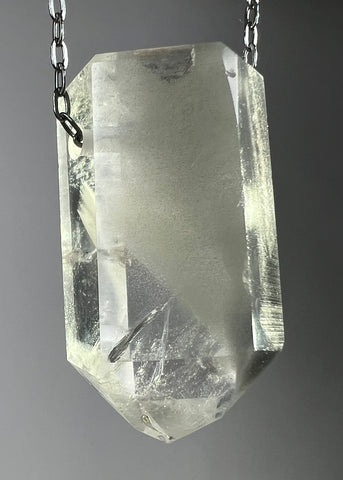 Quartz with Lithium inclusions Crystal Necklace