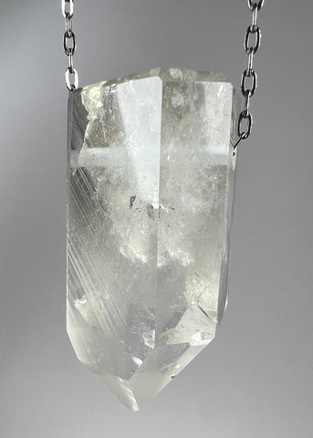 Quartz with Lithium inclusions Crystal Necklace