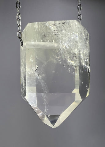 Clear Quartz  Crystal Necklace