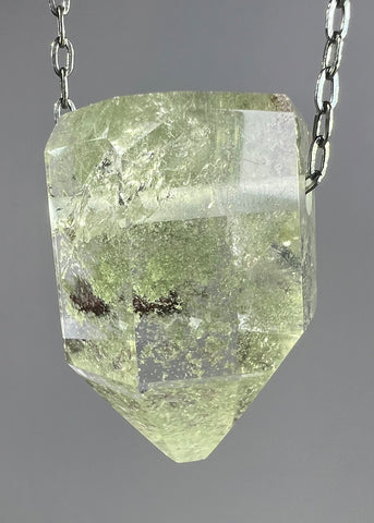 Quartz Crystal with Chlorite Inclusions Necklace