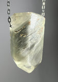Quartz Crystal Necklace with Amphibole Inclusions