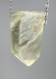 Quartz Crystal Necklace with Amphibole Inclusions