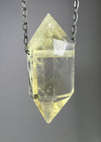 Citrine Quartz Crystal Necklace