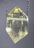 Citrine Quartz Crystal Necklace