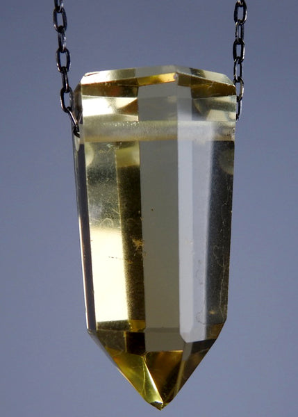 アクセサリー Silver925 citrine quartz necklace Simply Elegant Pendant S925 Silver Natural Citrine Gemstone