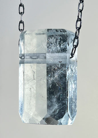 Aquamarine Crystal Necklace