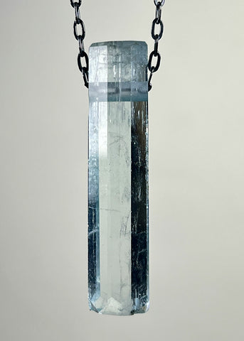 Aquamarine Crystal Necklace