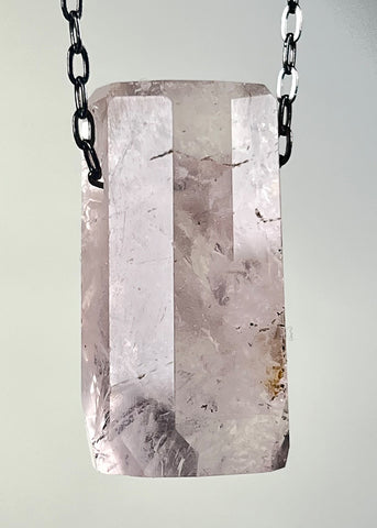 Morganite Crystal Necklace