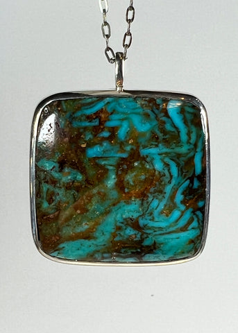 Kingman Arizona Turquoise Pendant