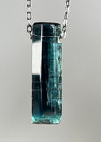 Indicolite Blue Tourmaline Crystal Necklace