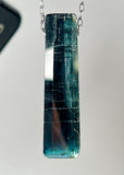 Indicolite Blue Tourmaline Crystal Necklace