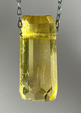 Citrine Quartz Crystal Necklace