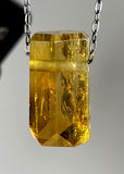 Citrine Quartz  Crystal Necklace