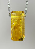 Citrine Quartz  Crystal Necklace