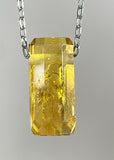 Citrine Quartz  Crystal Necklace