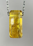 Citrine Quartz  Crystal Necklace