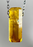 Citrine Quartz  Crystal Necklace